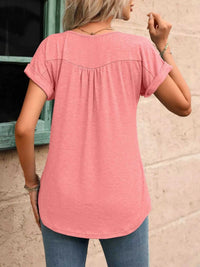 Casual Button Detail Henley T-Shirt 100100202602054 28 Affordable Fashion Under $100 Jerry's Apparel 