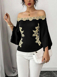 Off-Shoulder Embroidered Bell Sleeve Top 100100586082672 31 Affordable Fashion Under $100 Jerry's Apparel 