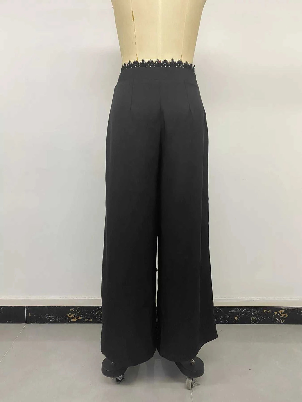 High-Waisted Wide-Leg Lace-Trimmed Pants 101001748703558 35 Affordable Fashion Under $100 Jerry's Apparel 