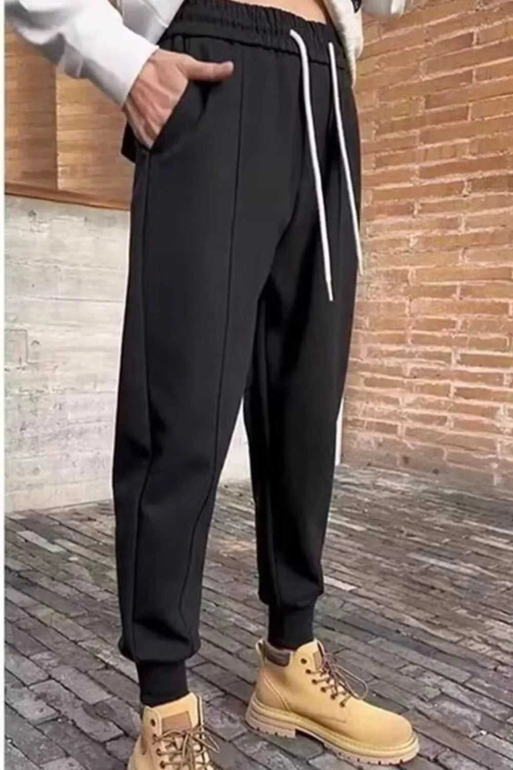 Men's Plus Size Drawstring Loose Fit Joggers 100400036115986 33 Affordable Fashion Under $100 Jerry's Apparel 