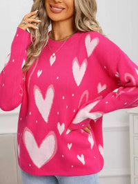 Valentine's Day Heart Crew Neck Sweater 100100436527641 49 Affordable Fashion Under $100 Jerry's Apparel 