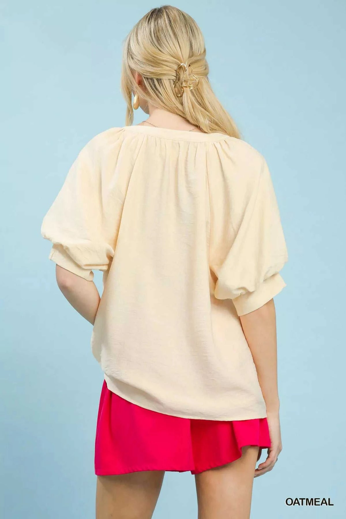 Umgee Embroidered Puff Sleeve Blouse 100100035431753 57 Affordable Fashion Under $100 Jerry's Apparel 