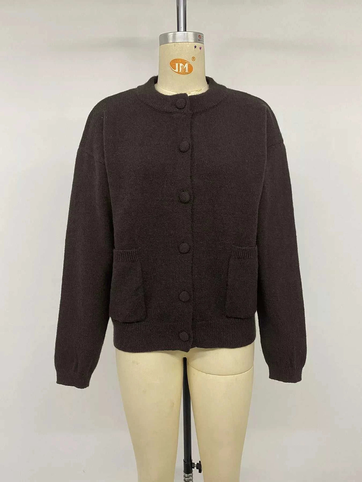 Crew Neck Button-Up Cardigan 100100204683284 50 Affordable Fashion Under $100 Jerry's Apparel 