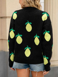 Lemon Crew Neck Round Neck Sweater 100100091974343 47 Affordable Fashion Under $100 Jerry's Apparel 