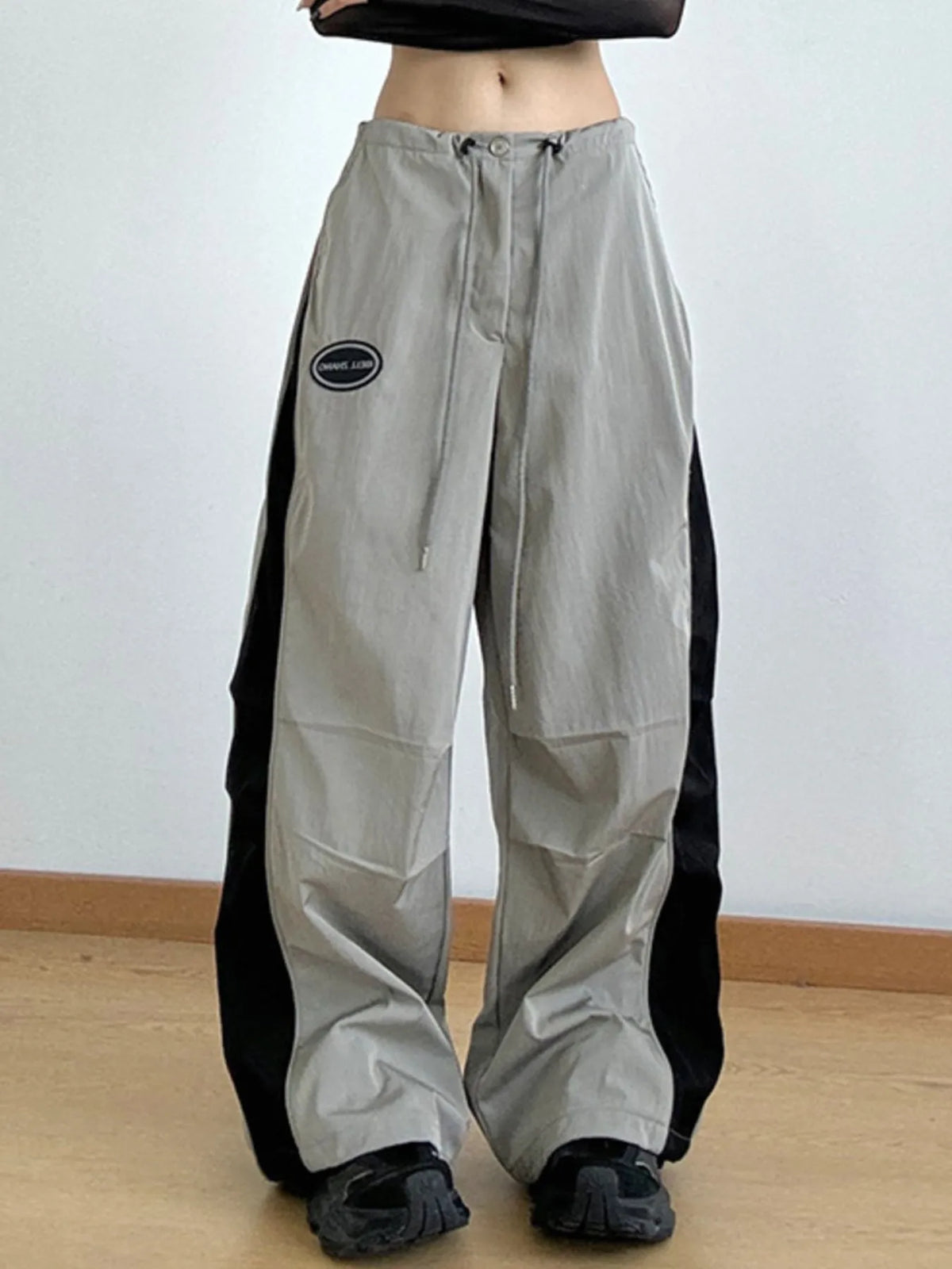 Drawstring Wide Leg Pants