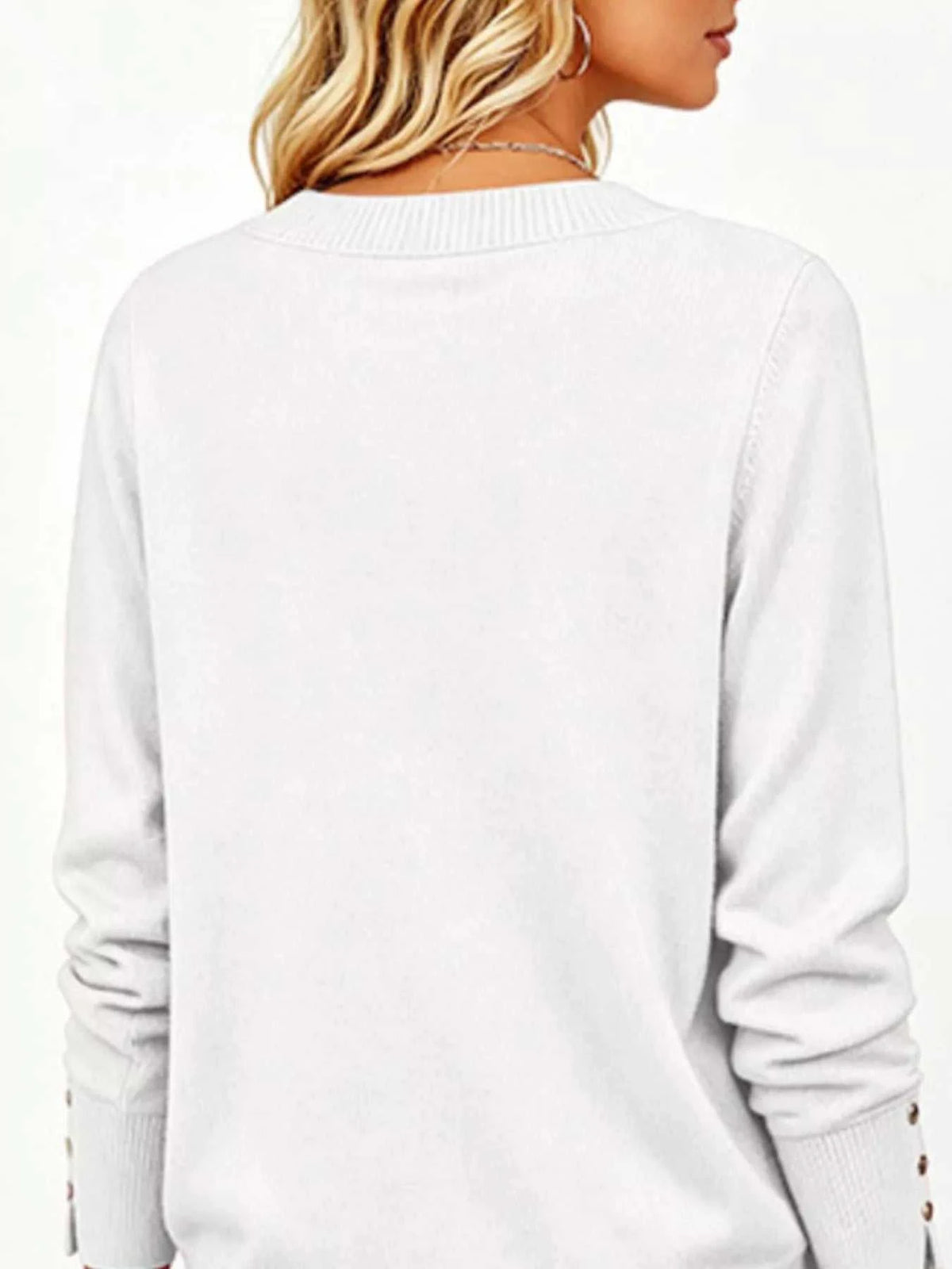 V-Neck Long Sleeve Sweater w 101002492738705 32 Affordable Fashion Under $100 Jerry's Apparel 