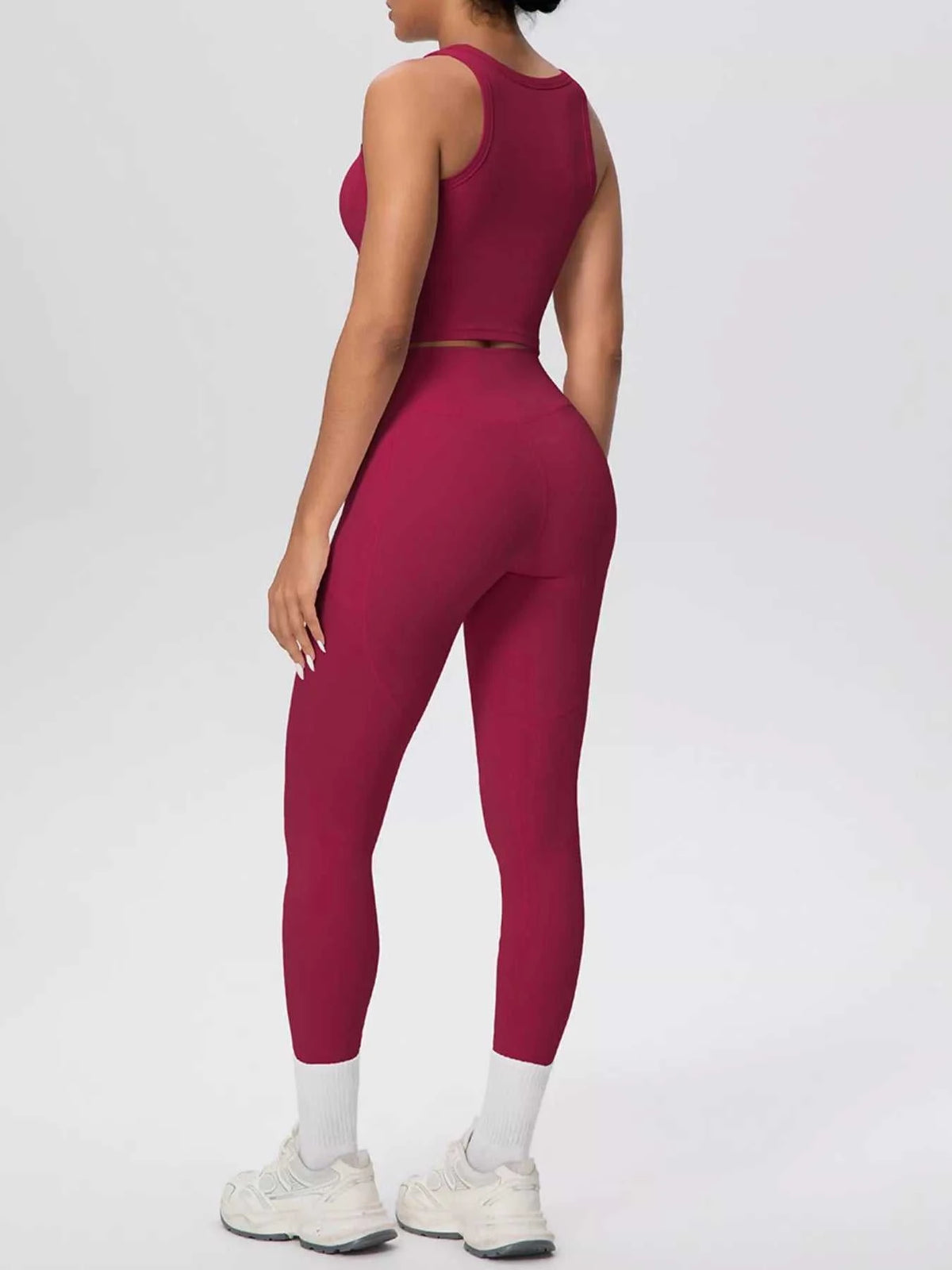 Scoop Neck Tank and High-Waisted Leggings Active Set 101006388543899 85 Gifts for Her Jerry's Apparel 