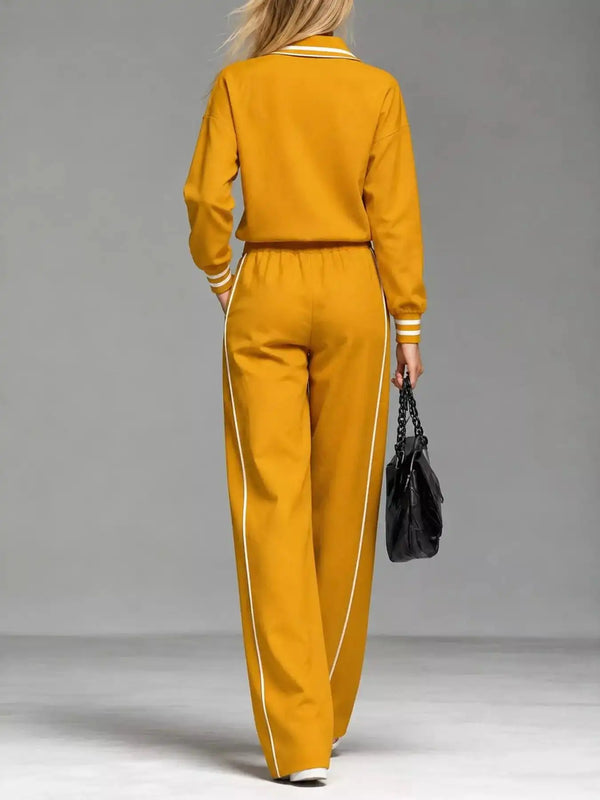 Striped Half Zip Top and Pants Set 101001673461092 67 Gifts for Her Jerry's Apparel 
