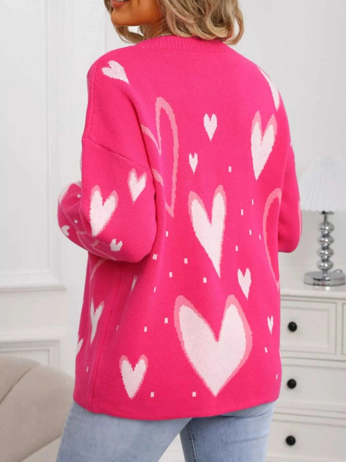 Valentine's Day Heart Crew Neck Sweater 100100436527641 49 Affordable Fashion Under $100 Jerry's Apparel 