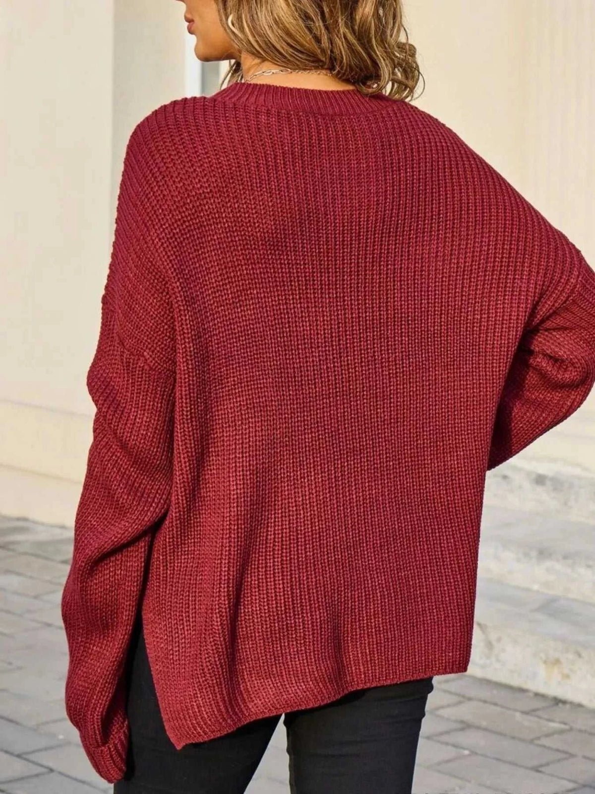 Pocket Detail Round Neck Sweater 100100321906852 48 Affordable Fashion Under $100 Jerry's Apparel 