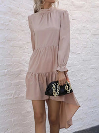 High-Low Flounce Sleeve Dress 100100575256203 31 Affordable Fashion Under $100 Jerry's Apparel 