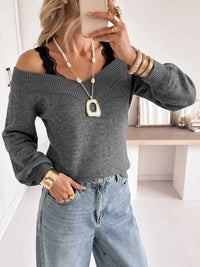 Off-Shoulder Lace Trim Sweater 100100123351801 43 Affordable Fashion Under $100 Jerry's Apparel 