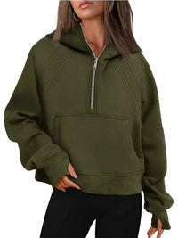 Half Zip Raglan Sleeve Hoodie 100100054152275 53 Affordable Fashion Under $100 Jerry's Apparel 