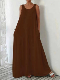 Sleeveless Maxi Dress with Pockets 100100390424798 34 Affordable Fashion Under $100 Jerry's Apparel 