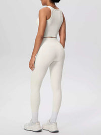 Scoop Neck Tank and High-Waisted Leggings Active Set 101006388543899 85 Affordable Fashion Under $100 Jerry's Apparel 