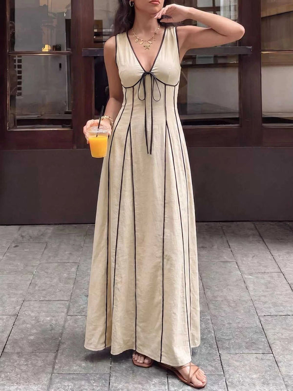V-Neck Sleeveless Maxi Dress 100100002781325 45 Affordable Fashion Under $100 Jerry's Apparel 