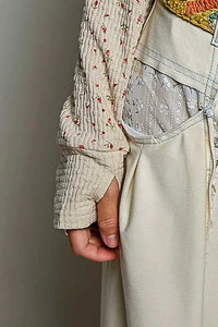 POL Ribbed Knit Floral Crew Neck Long Sleeve Top 100100134051906 62 Affordable Fashion Under $100 Jerry's Apparel 