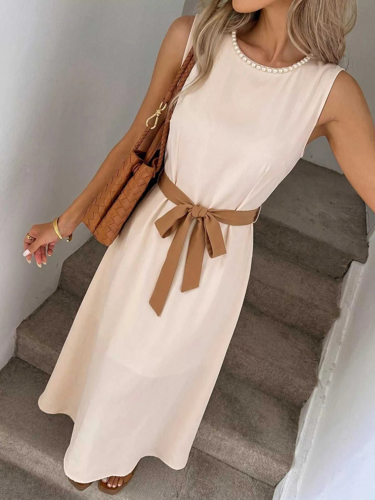 Sleeveless A-Line Midi Dre 100100785865897 39 Affordable Fashion Under $100 Jerry's Apparel 