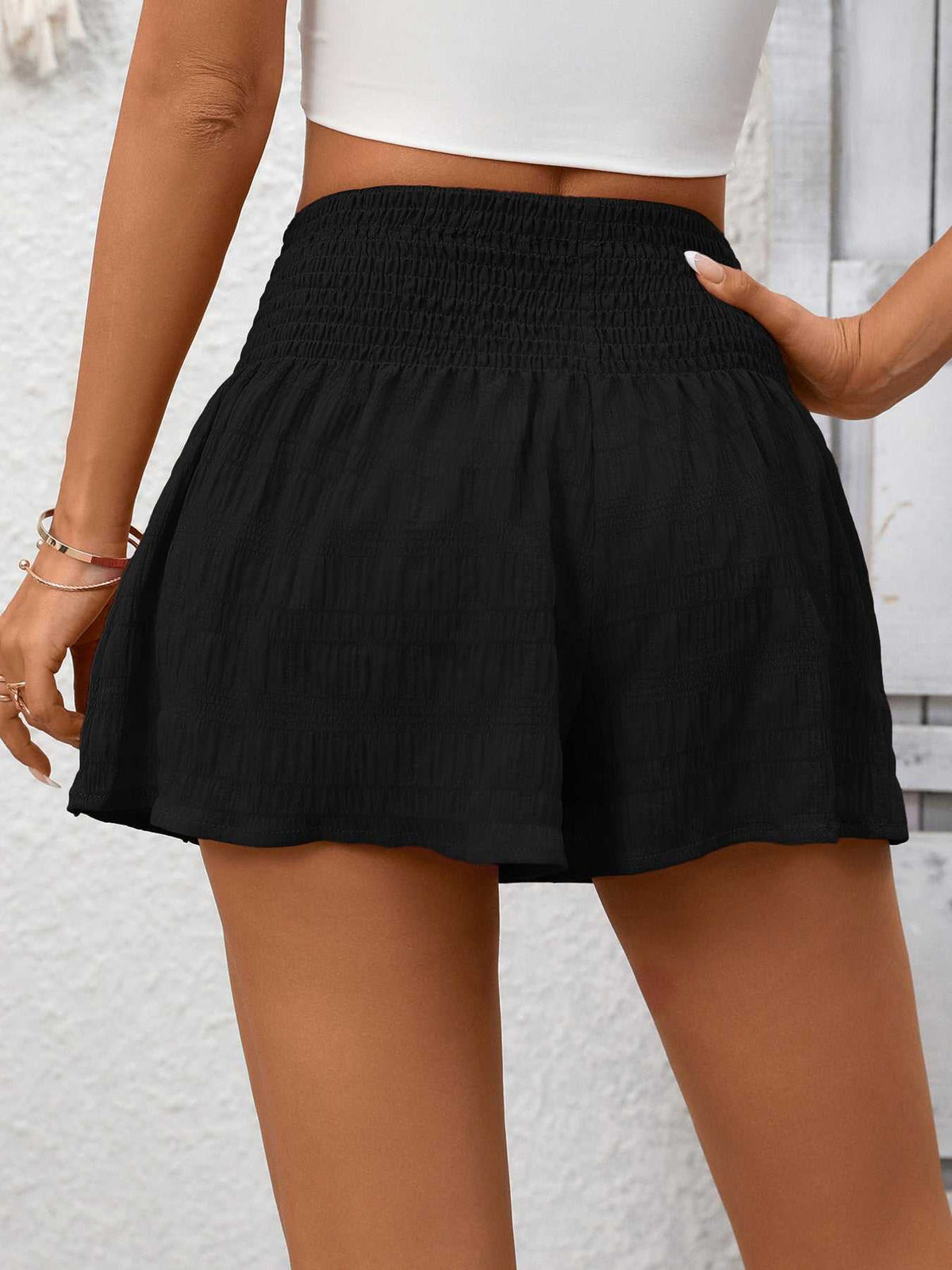 Smocked Waist Short 100100181975802 25 Affordable Fashion Under $100 Jerry's Apparel 