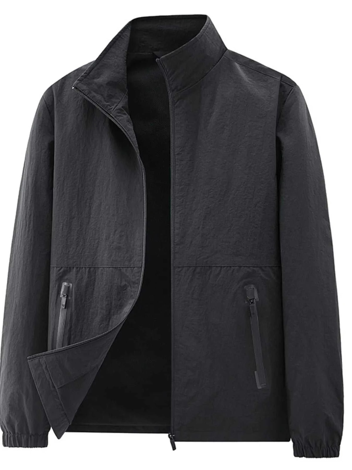 Men's Plus Size Zip Up Long Sleeve Jacket 100400232521161 77 Affordable Fashion Under $100 Jerry's Apparel 