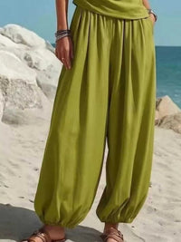 Full Size One-Shoulder Sleeveless Top and Harem Pants Set Plus Size 101001871659803 32 Affordable Fashion Under $100 Jerry's Apparel 