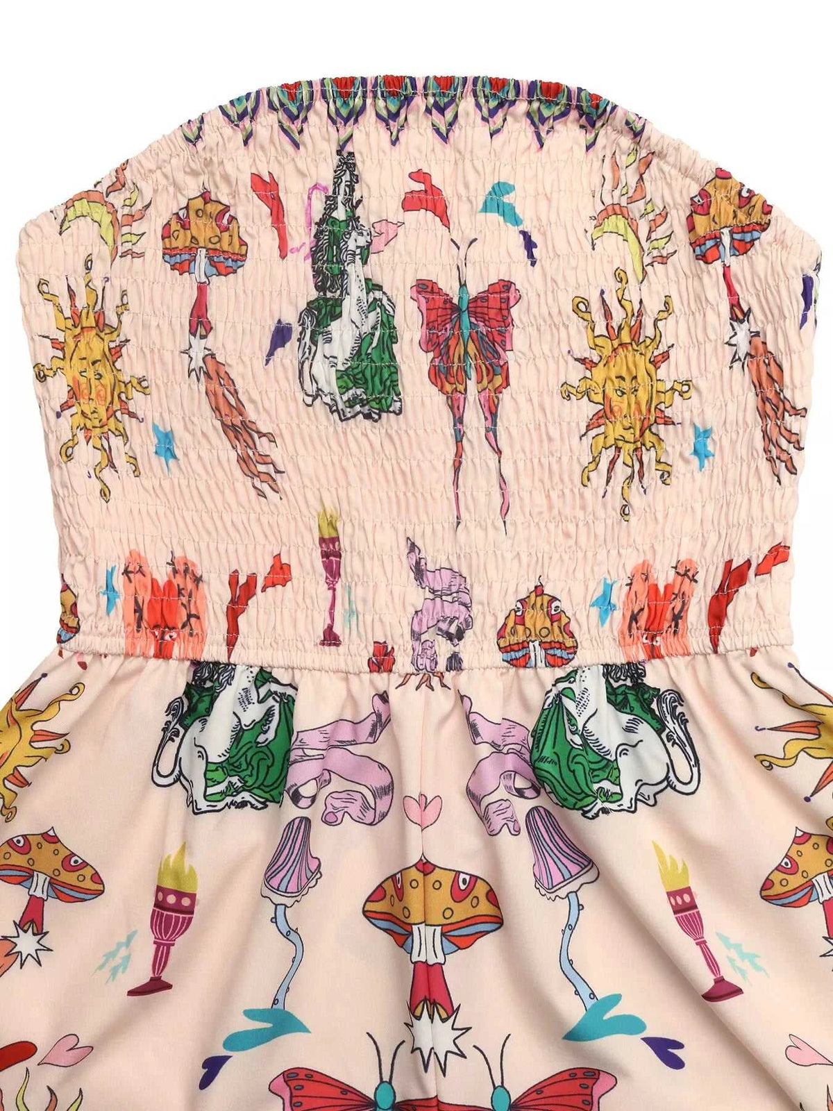 Butterfly Print Smocked Tube Romper 100100729003377 29 Affordable Fashion Under $100 Jerry's Apparel 