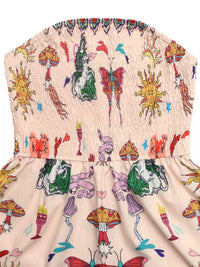 Butterfly Print Smocked Tube Romper 100100729003377 29 Affordable Fashion Under $100 Jerry's Apparel 
