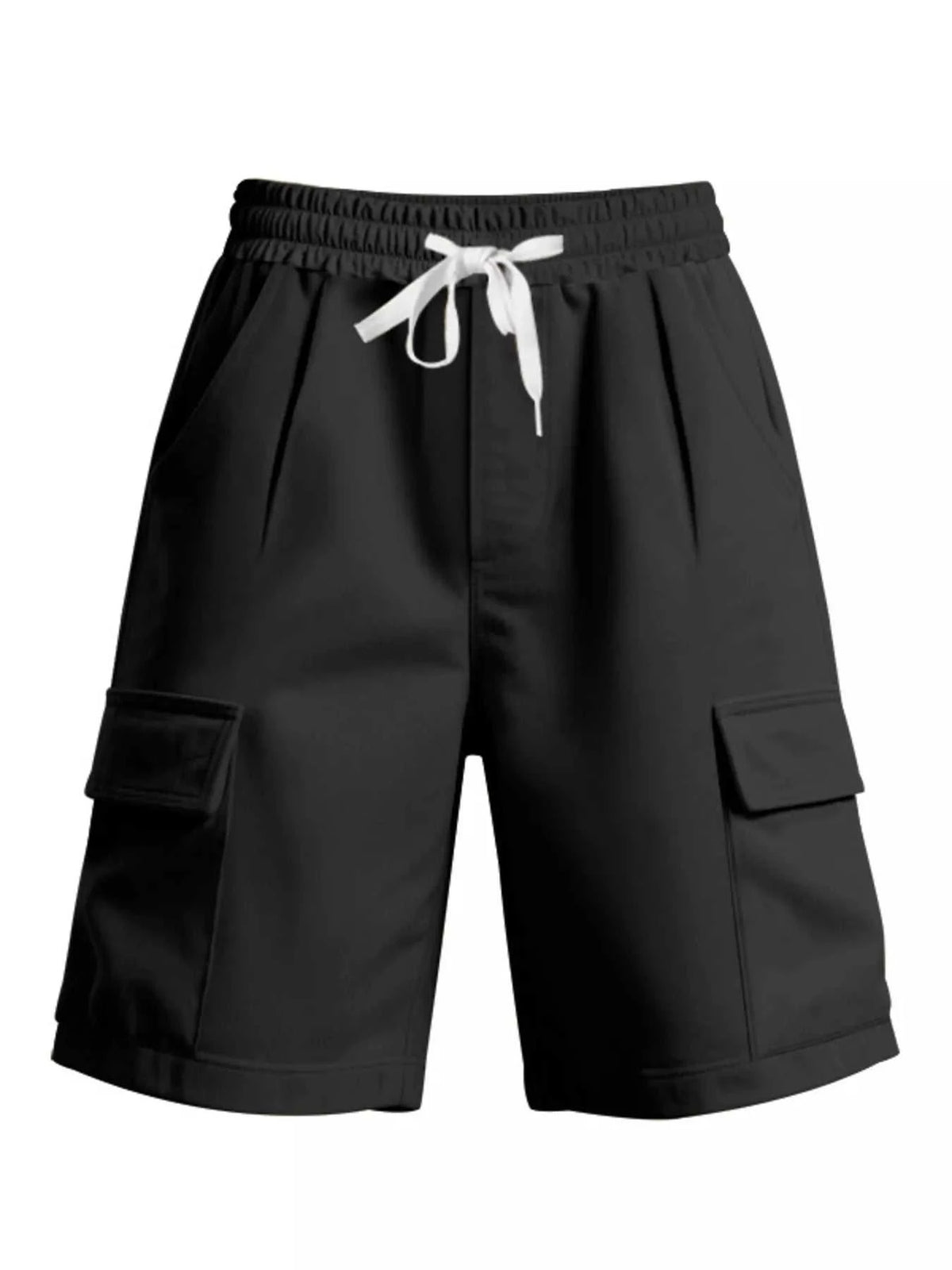Men's Full Size Drawstring Pocketed Shorts Plus Size 100400590409807 27 Affordable Fashion Under $100 Jerry's Apparel 