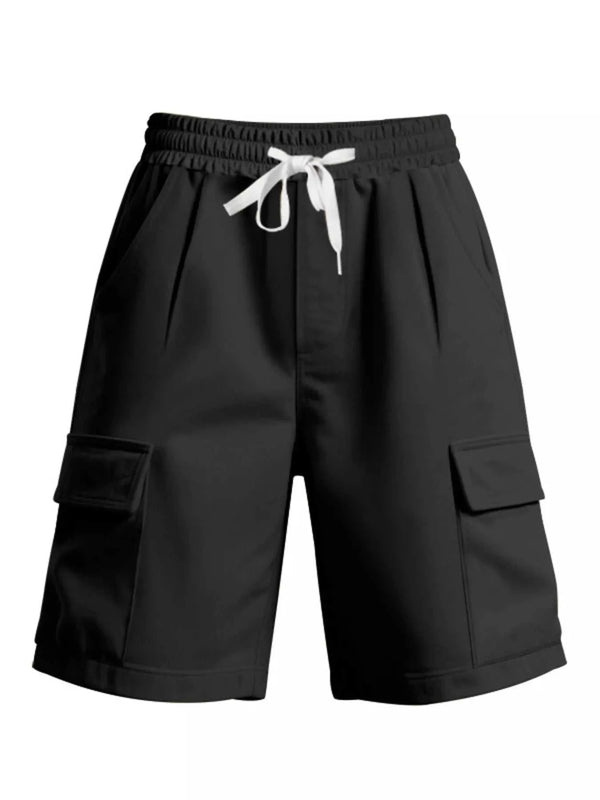 Men's Full Size Drawstring Pocketed Shorts Plus Size 100400590409807 27 Affordable Fashion Under $100 Jerry's Apparel 