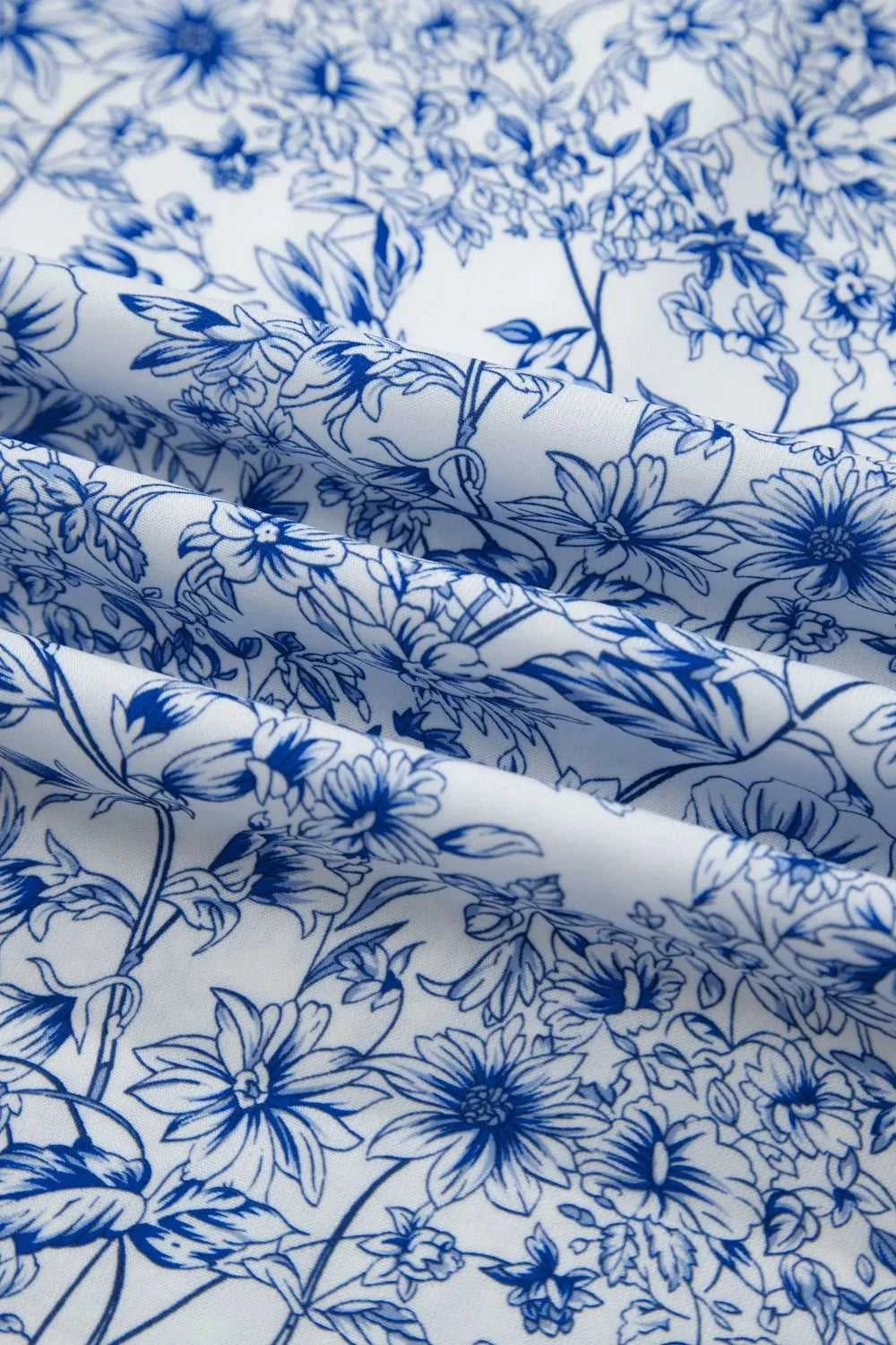Floral Print Knot Straps High Waist Flared Maxi Dress 100100280670304 61 Gifts for Her Jerry's Apparel 