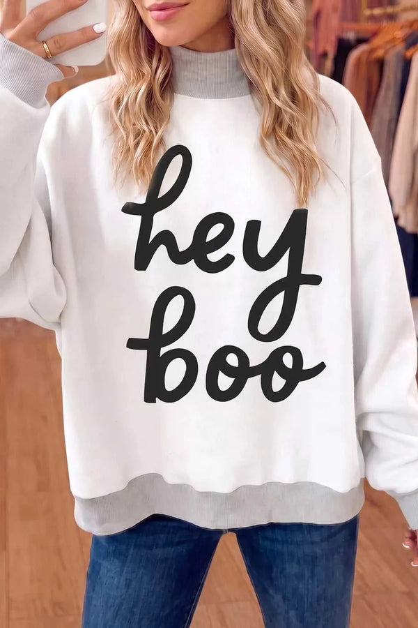 Reversible Halloween Graphic Mock Neck Tunic Sweatshirt 101001474838984 52 Affordable Fashion Under $100 Jerry's Apparel 