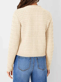 Textured Knit Button-Front Cardigan 100100626365347 44 Affordable Fashion Under $100 Jerry's Apparel 