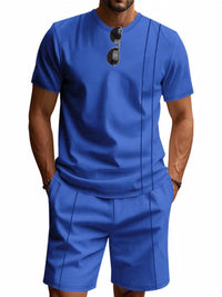 Men's Full Size Round Neck Short Sleeve Top and Shorts Set Plus Size 100400175201251 33 Affordable Fashion Under $100 Jerry's Apparel 