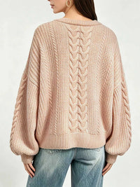Chunky Cable Knit Round Neck Sweater 100100799141742 47 Affordable Fashion Under $100 Jerry's Apparel 