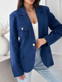 Lapel Collar One Button Blazer 100100419789798 42 Affordable Fashion Under $100 Jerry's Apparel 