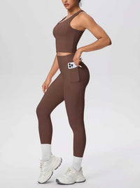 Scoop Neck Tank and High-Waisted Leggings Active Set 101006388543899 85 Affordable Fashion Under $100 Jerry's Apparel 