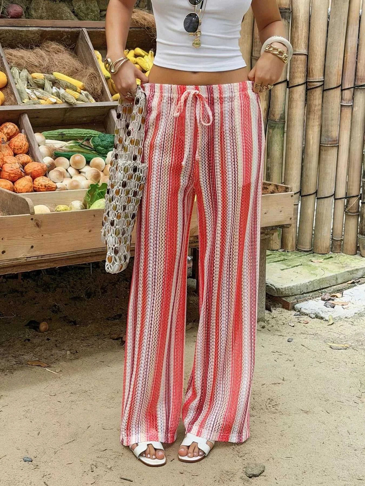 Striped Wide-Leg Pants 100100367881255 39 Affordable Fashion Under $100 Jerry's Apparel 
