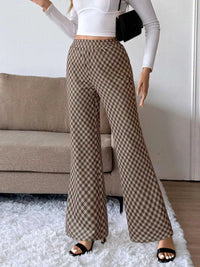 Plaid High-Waisted Wide Leg Pants 100100323711538 28 Affordable Fashion Under $100 Jerry's Apparel 