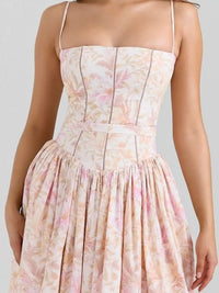 Floral Spaghetti Straps Midi Dress 101001005550846 56 Affordable Fashion Under $100 Jerry's Apparel 