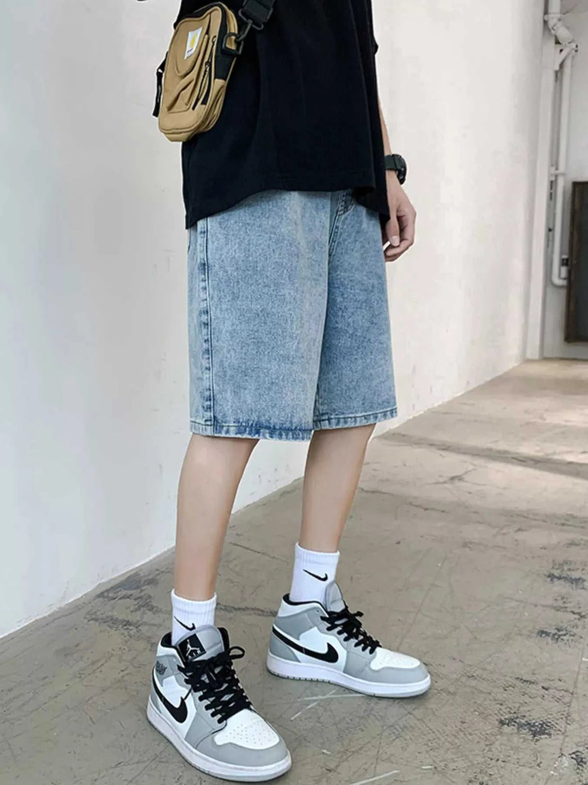 Men's Acid Wash Denim Shorts 100400546950087 58 Affordable Fashion Under $100 Jerry's Apparel 