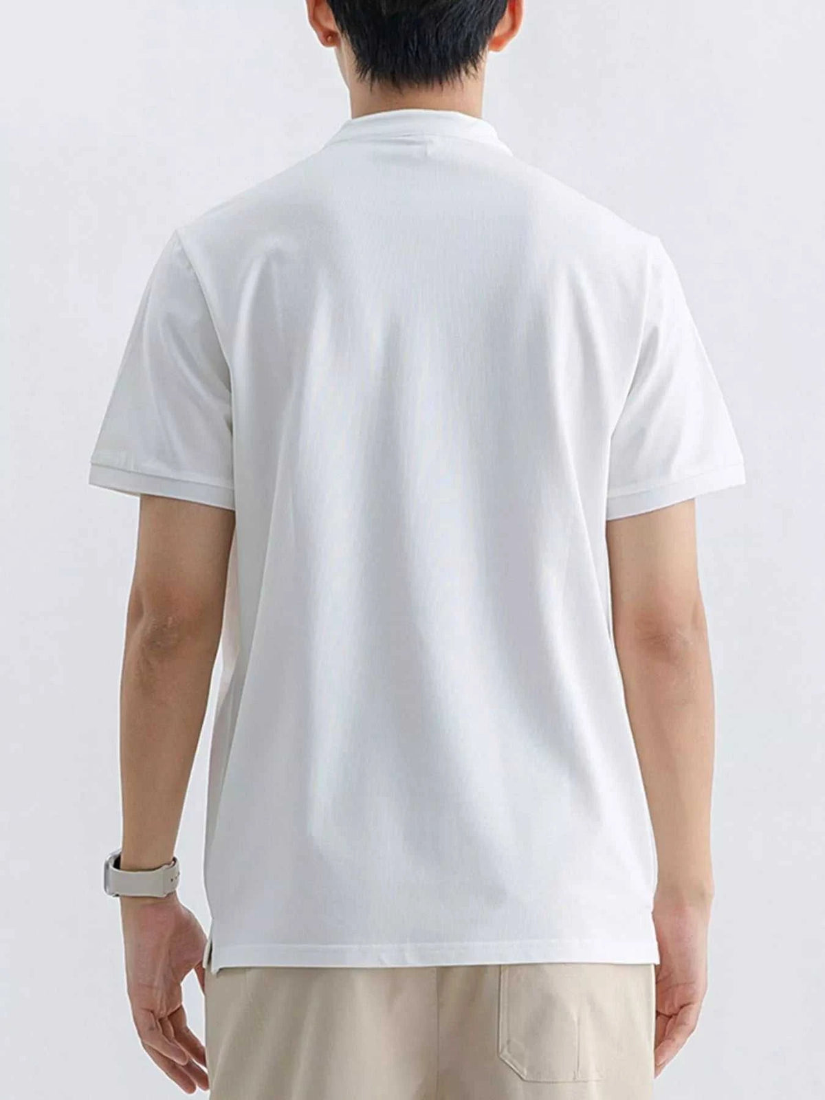 Men's Plus Size Button Detail Short Sleeve T-Shirt 100400919335445 45 Affordable Fashion Under $100 Jerry's Apparel 
