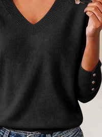V-Neck Long Sleeve Sweater w 101002492738705 32 Affordable Fashion Under $100 Jerry's Apparel 