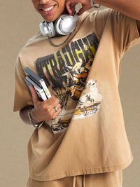 Men's Graphic Round Neck Half Sleeve T-Shirt