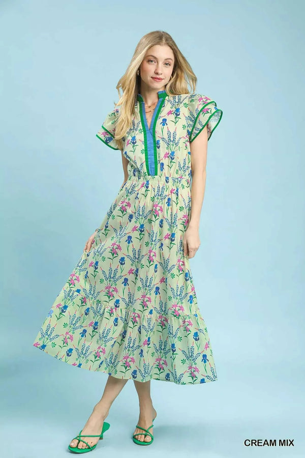 Umgee Mix Floral Midi Dress 100100185751689 62 Affordable Fashion Under $100 Jerry's Apparel 
