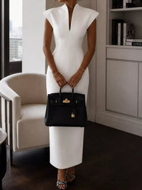 Slit Sleeveless Bodycon Midi Dress 101001165760167 45 Gifts for Her Jerry's Apparel 