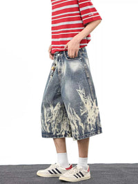 Men's Full Size Wide-Leg Denim Shorts Plus Size 100400199294429 44 Affordable Fashion Under $100 Jerry's Apparel 