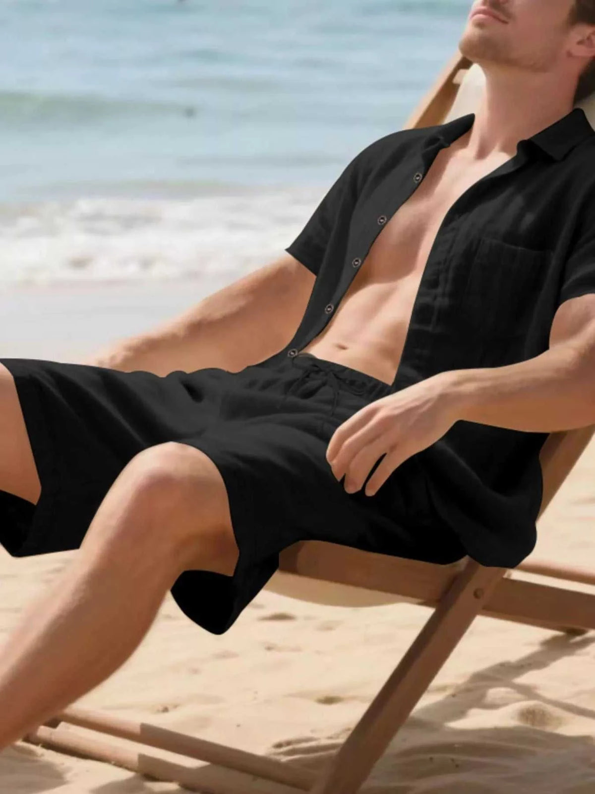 Men's Full Size Casual Button Up Shirt and Shorts Set Plus Size 100400482056628 44 Affordable Fashion Under $100 Jerry's Apparel 