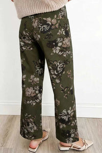 Vintage Style Floral Print High Waist Wide Leg Jeans 100100212050078 65 Affordable Fashion Under $100 Jerry's Apparel 