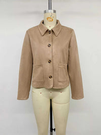 Collared Neck Button Up Jacket 100100599459201 46 Affordable Fashion Under $100 Jerry's Apparel 