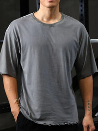 Men's Plus Size Round Neck Half Sleeve T-Shirt
